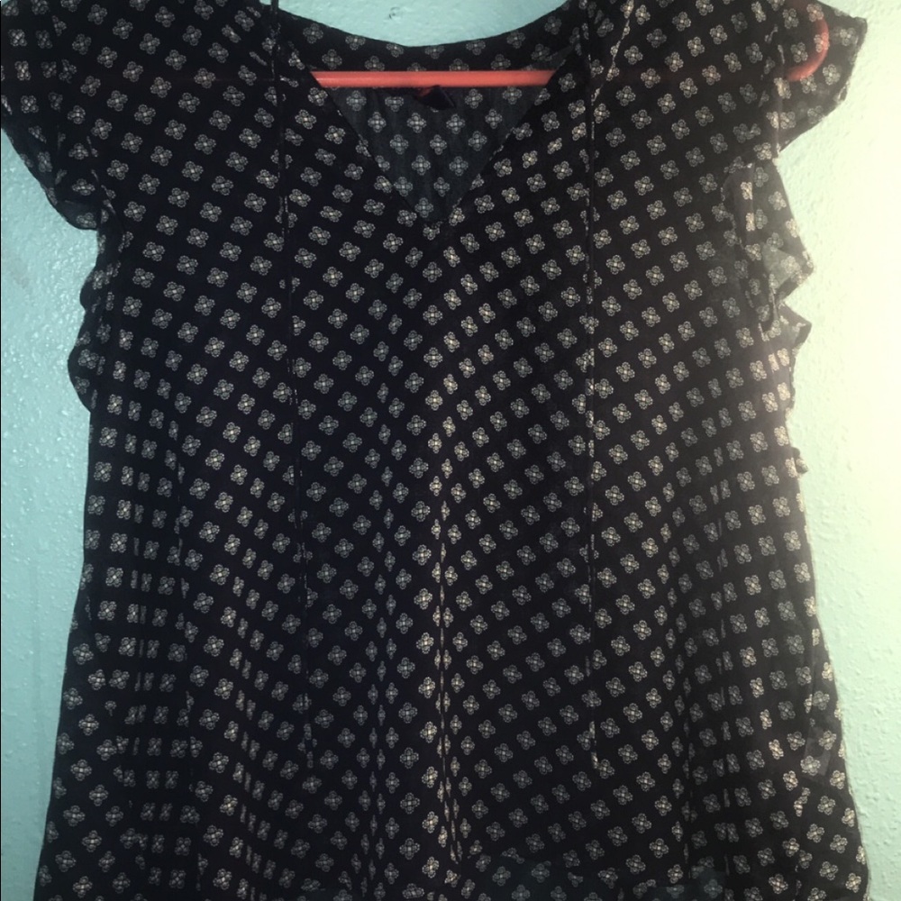 Aeropostale short sleeve sheer top
